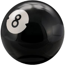 Bola Bowling Billiards 8 lbs negra